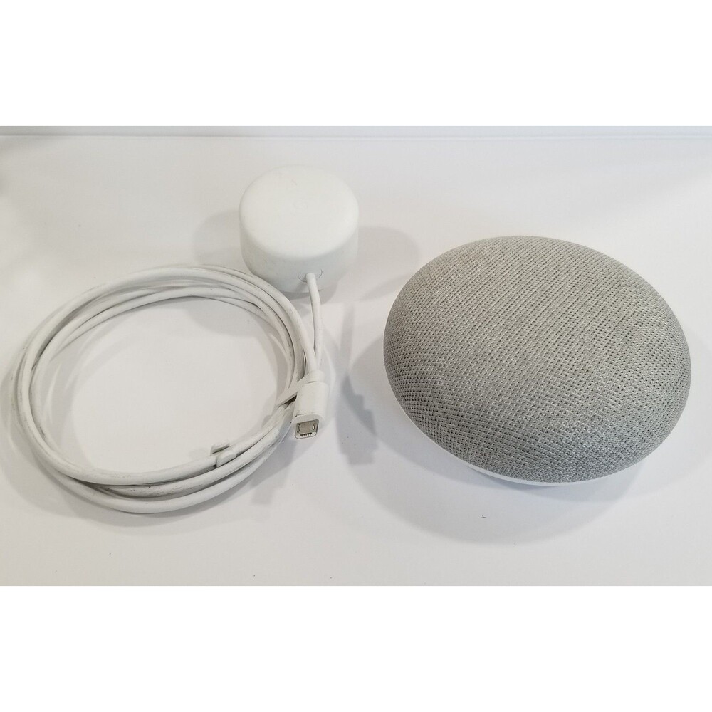 Google Mini 1st Gen Chalk Smart Speaker – Lightly Used w/ Box